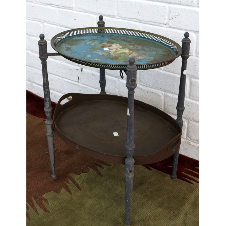 TWO-TIER TRAY TABLE