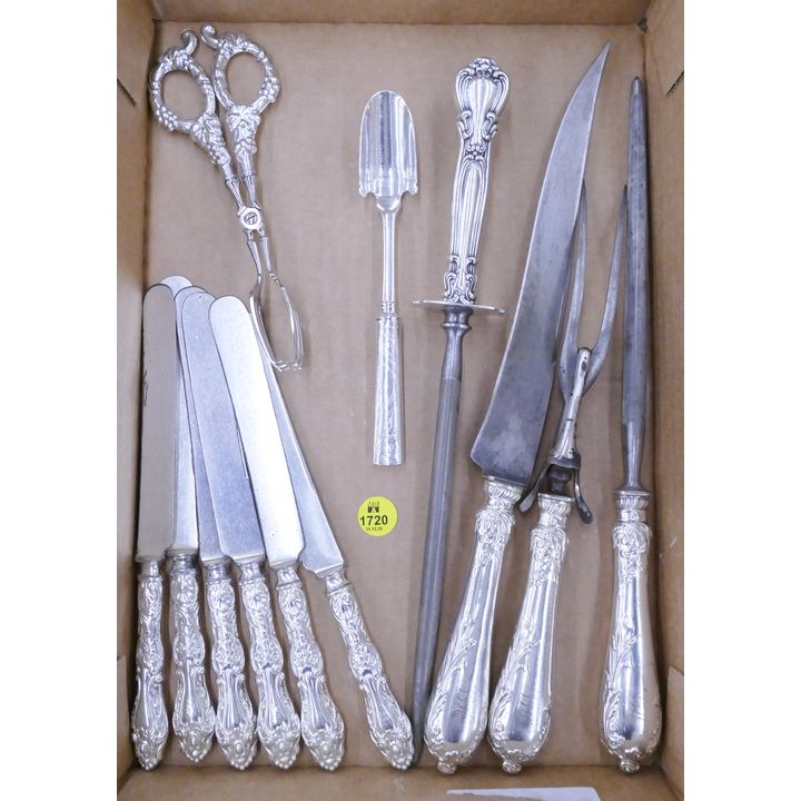 Box Sterling Handled Carving Set Etc