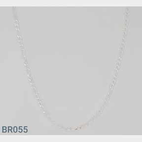 STERLING SILVER 3MM THICK FIGARO CHAIN - 51543/205