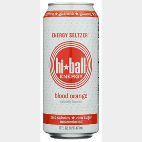 HIBALL ENERGY BLOOD ORANGE ENERGY SELTZER, 16 FZ (EXP FEB 28, 2026) 8 X PCS