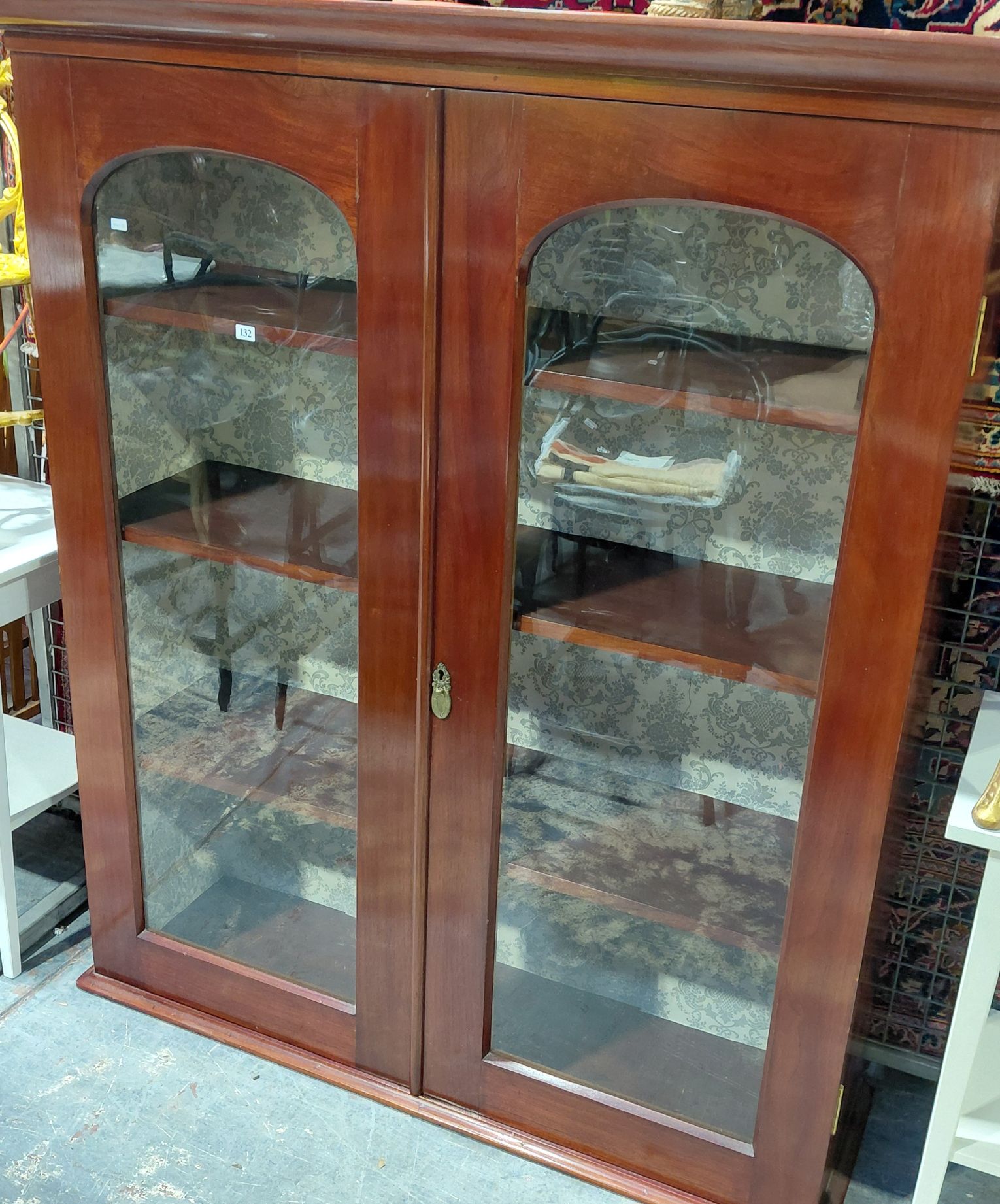 132 · VICTORIAN STYLE DISPLAY CABINET