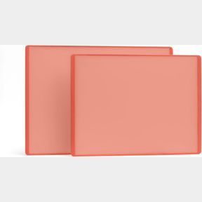2 PACK SMIRLY PLASTIC CUTTING BOARD SET, DISHWASHER SAFE PLASTIC CUTTING BOARDS SET FOR KITCHEN, CUTTING BOARDS FOR KITCHEN - PLAS