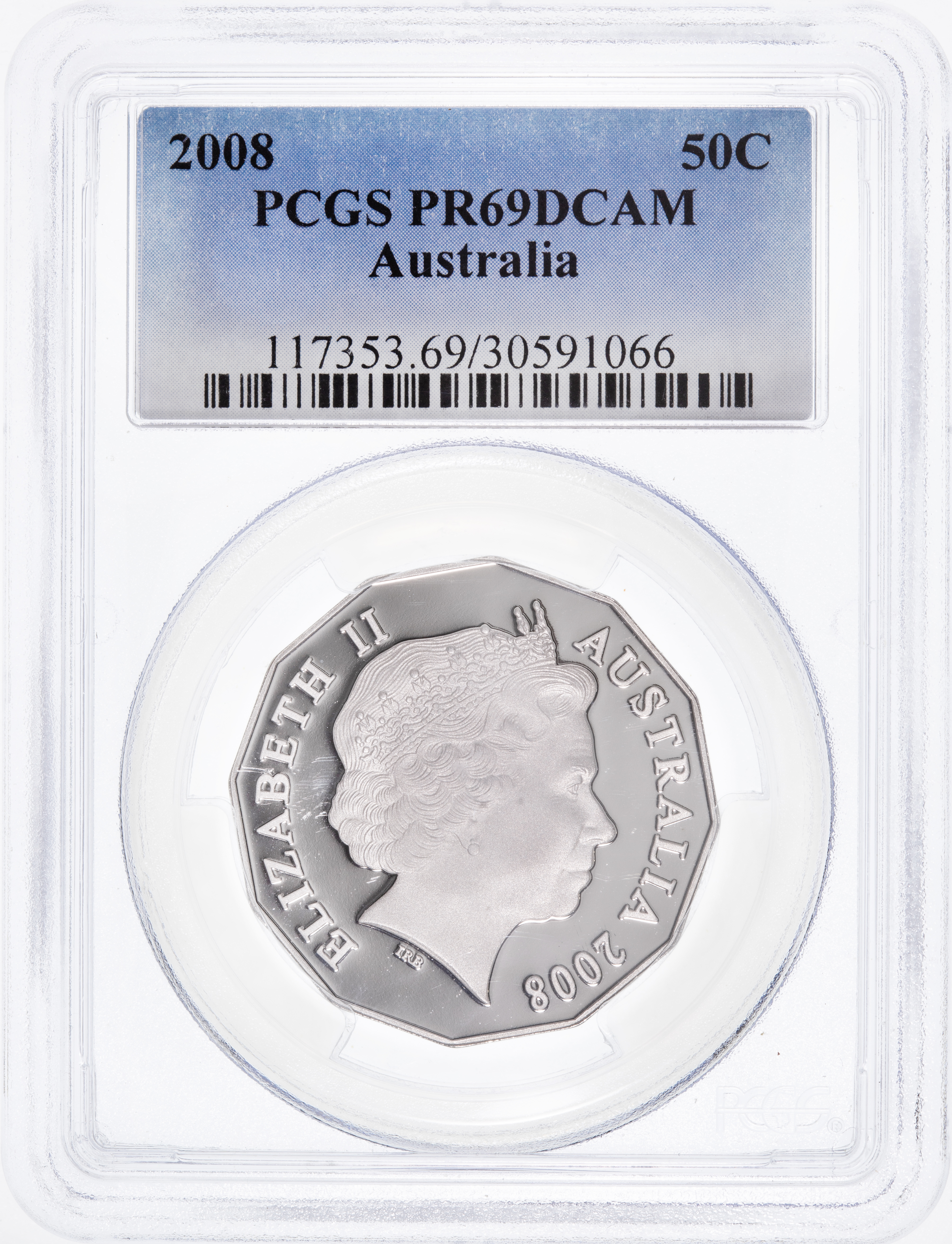 Fifty Cent, 2008, PCGS PR69DCAM