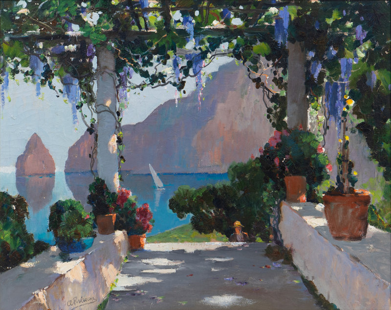 Anthony Thieme
(American, 1888–1954)
Patio Torrent des Pareis, Mallorca