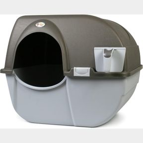OMEGA PAW ROLL N CLEAN SELF CLEANING LITTER BOX, LARGE, RA20, TAUPE, L (PACK OF 1)