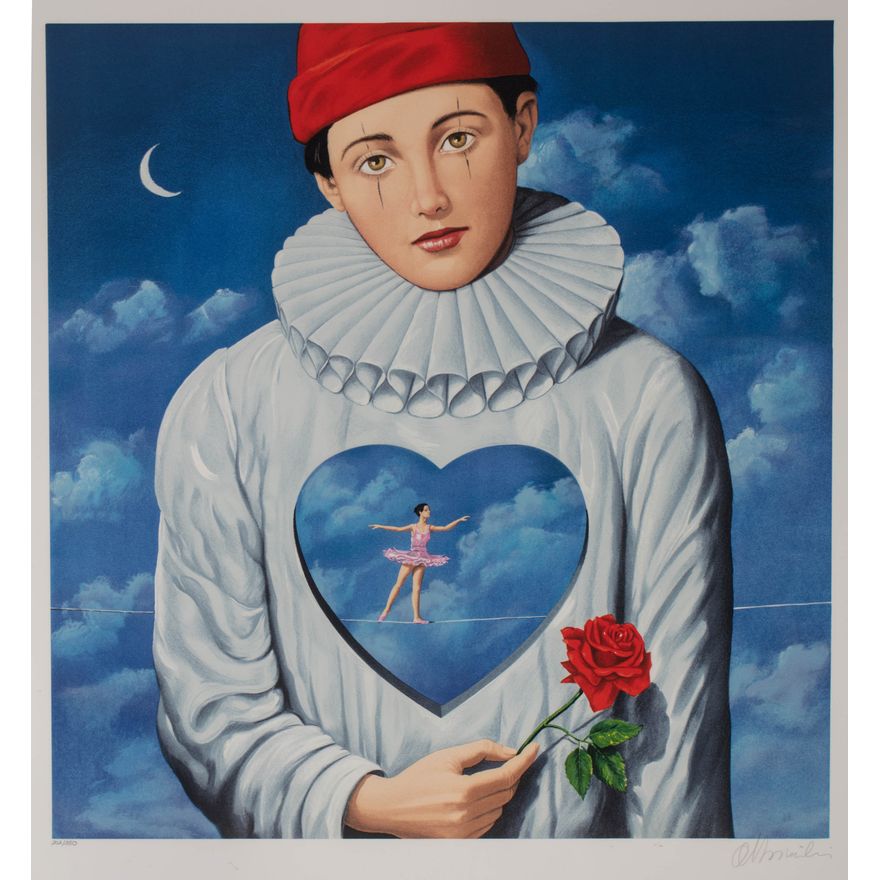 Rafał Olbiński | Zakochany pierrot