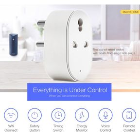TUYA Smart WiFi Power Plug South African 2 3 Pin Compatible with Smart Life App |