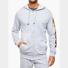 ASICS PIEDMONT GREY HEATHER FT BL GRAPHIC HOODY M - 51230/8315