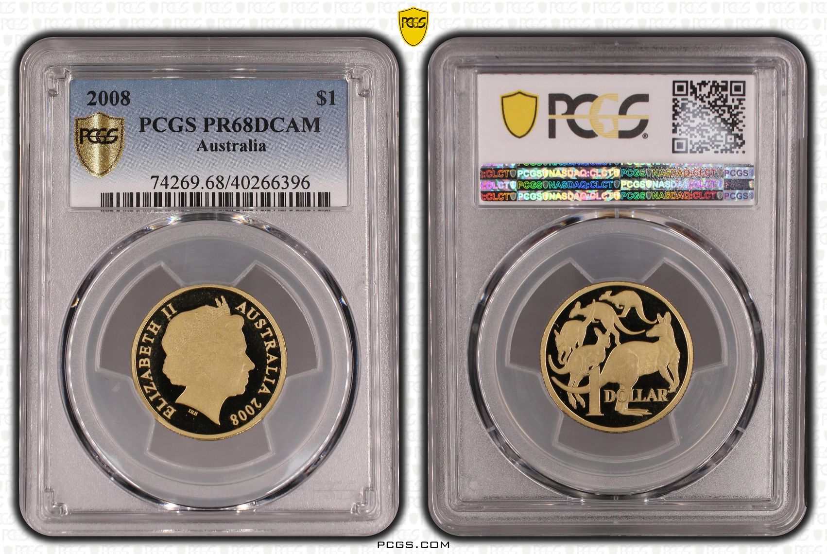 One Dollar, 2008, PCGS PR68DCAM