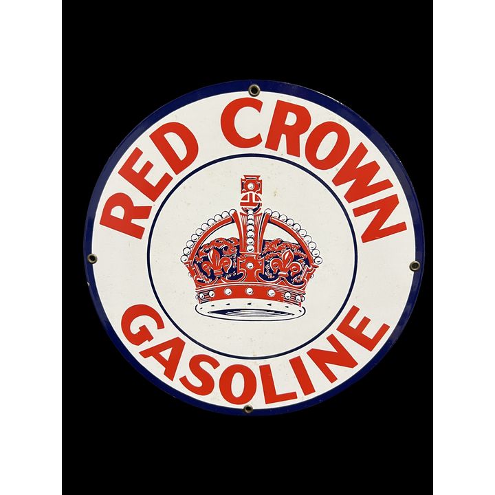 Reproduction Red Crown Pump Plate Sign