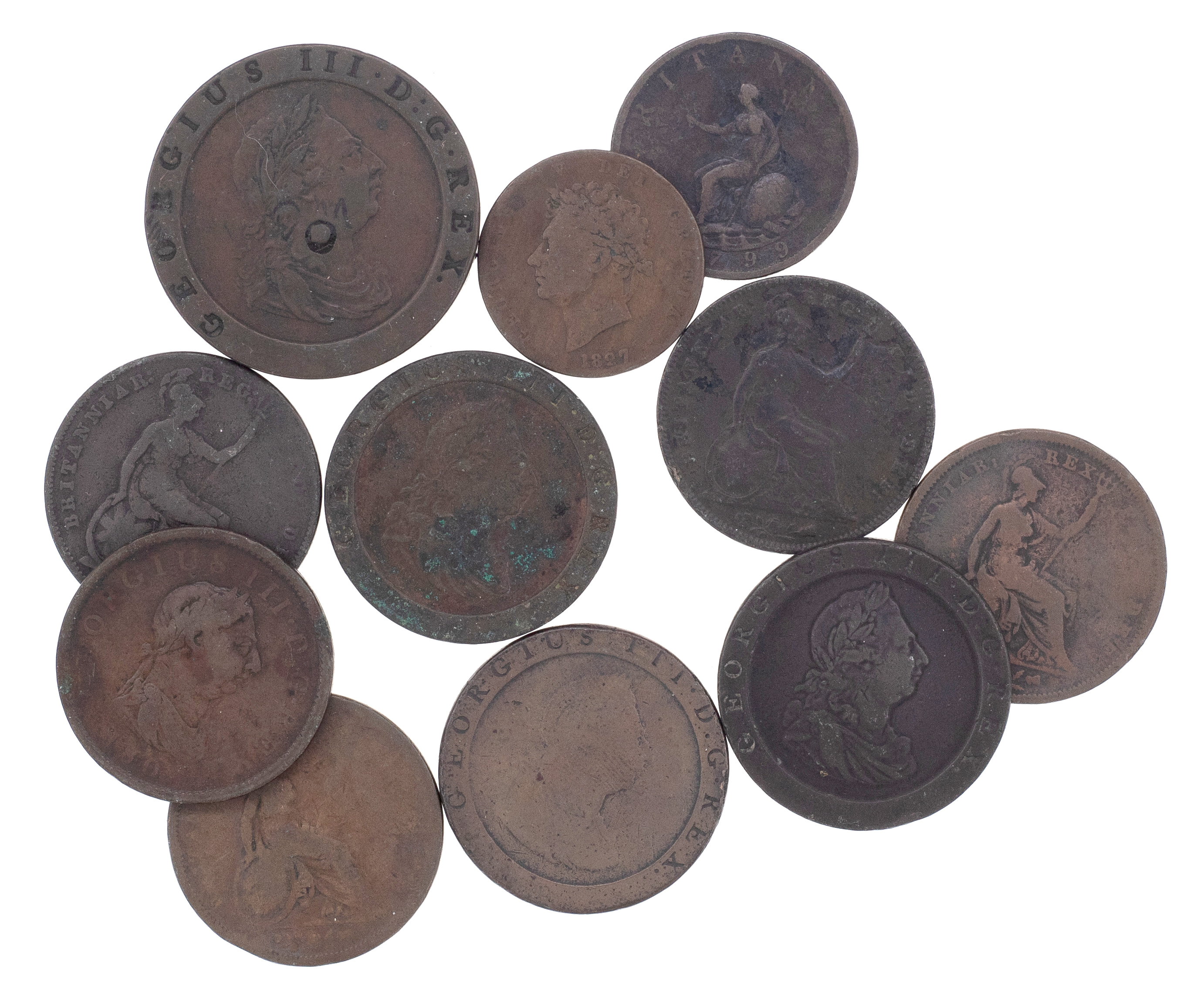 Great Britain, George III, Twopence, 1797, Fine