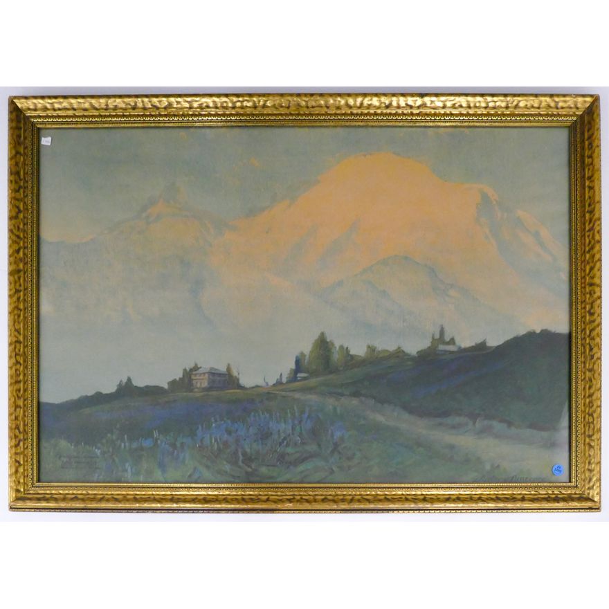 Vintage Northern Pacific RR Sydney Laurence Large Landscape Print