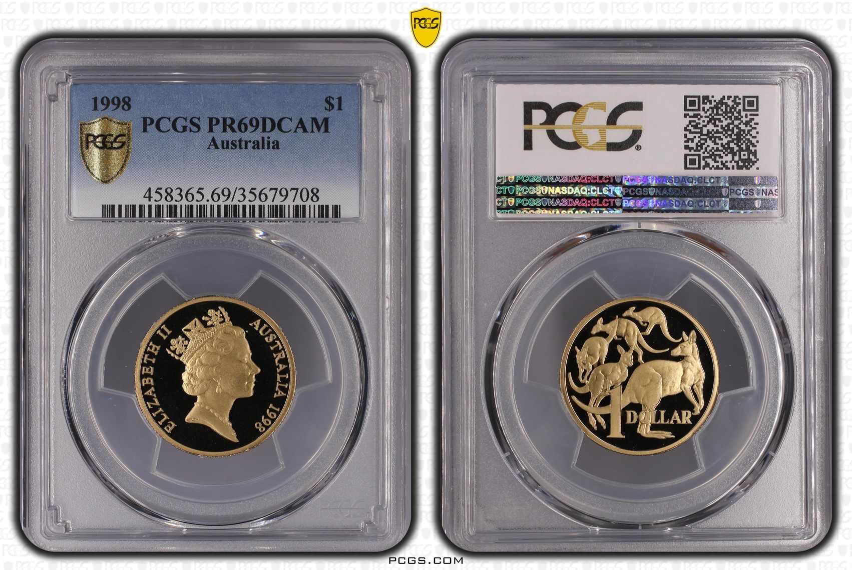 One Dollar, 1998, PCGS PR69DCAM