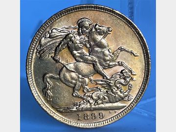 1899 VICTORIA OLD HEAD SYDNEY MINT GOLD SOVEREIGN