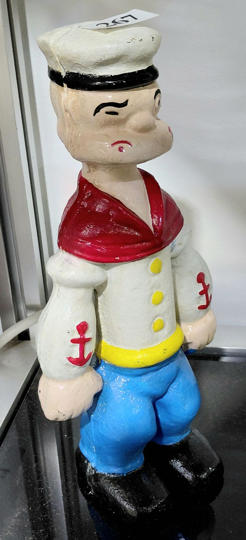 267 · POPEYE CAST IRON MONEY BOX