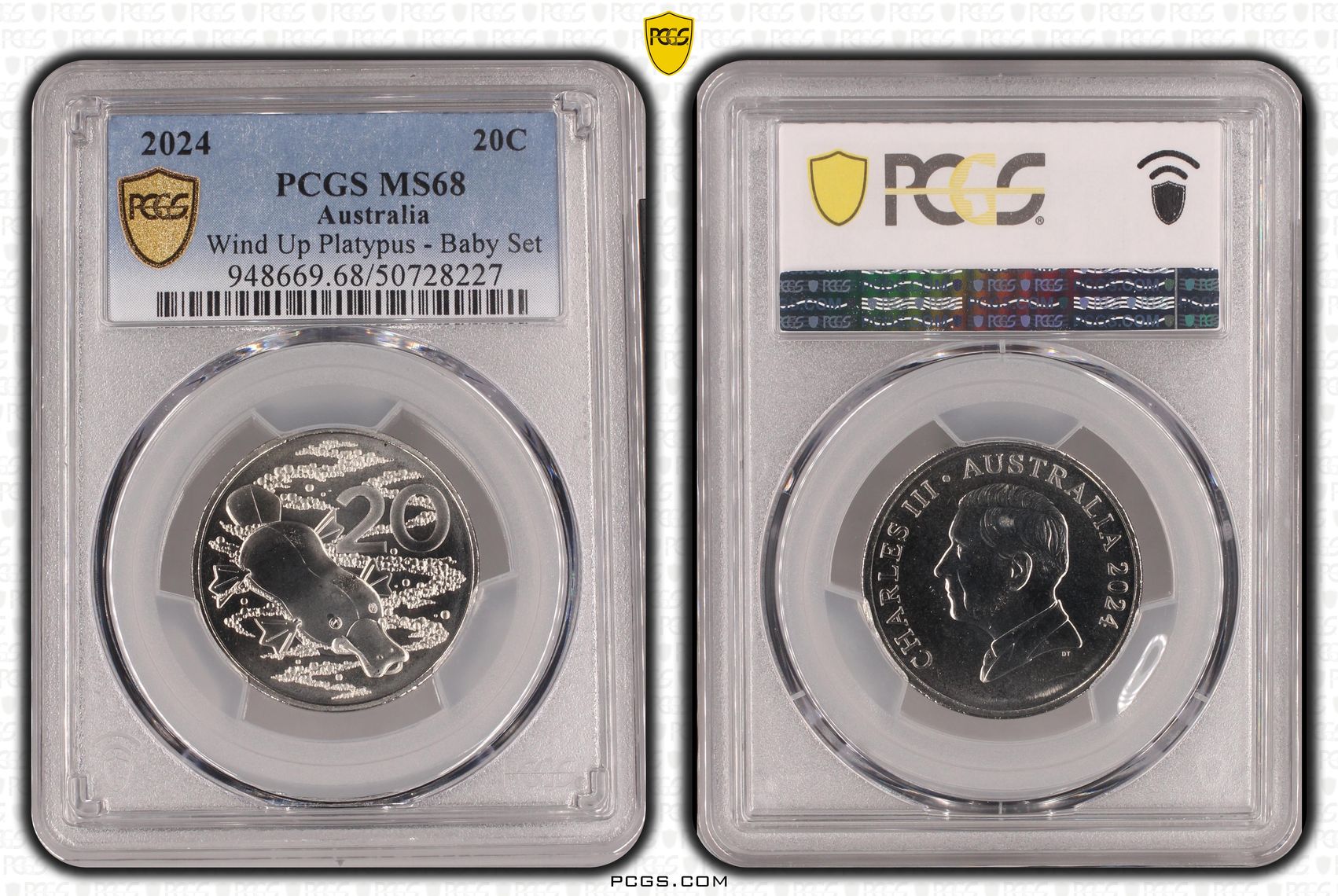 Charles IIII, Twenty Cent, 2024, PCGS MS 68