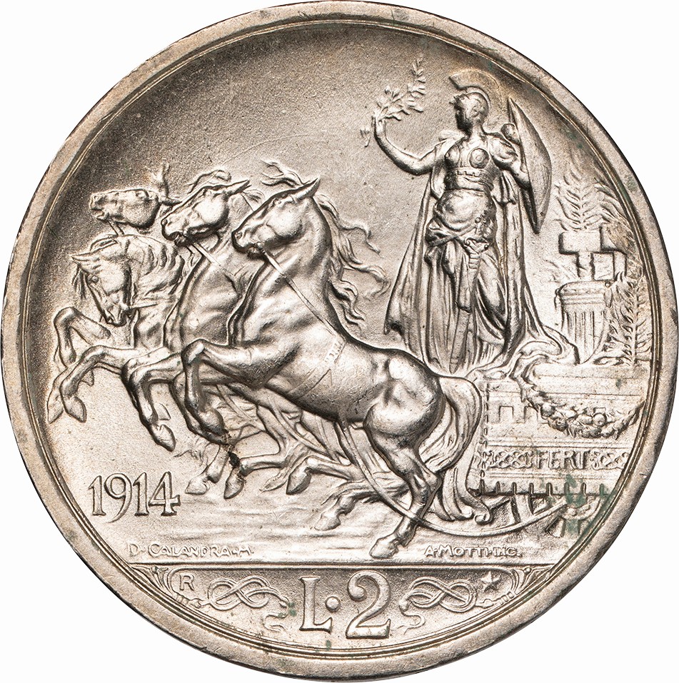 1917R イタリア 2リラ銀貨 NGC AU58 エマヌエーレ クアリドガ 1917R イタリア 2リラ銀貨 NGC AU58 エマヌエーレ クアリドガ