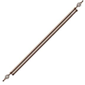 Expandable Curtain Double Rod With Twisted Cage Finial 3m IYWA Tieback Bronze |