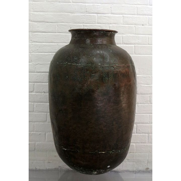 MASSIVE INDIAN COPPER VASE