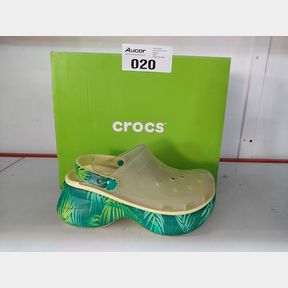 CROCS CLASSIC BAE TRNS TROP CLOG - MULTI - WOMEN UK 7 -