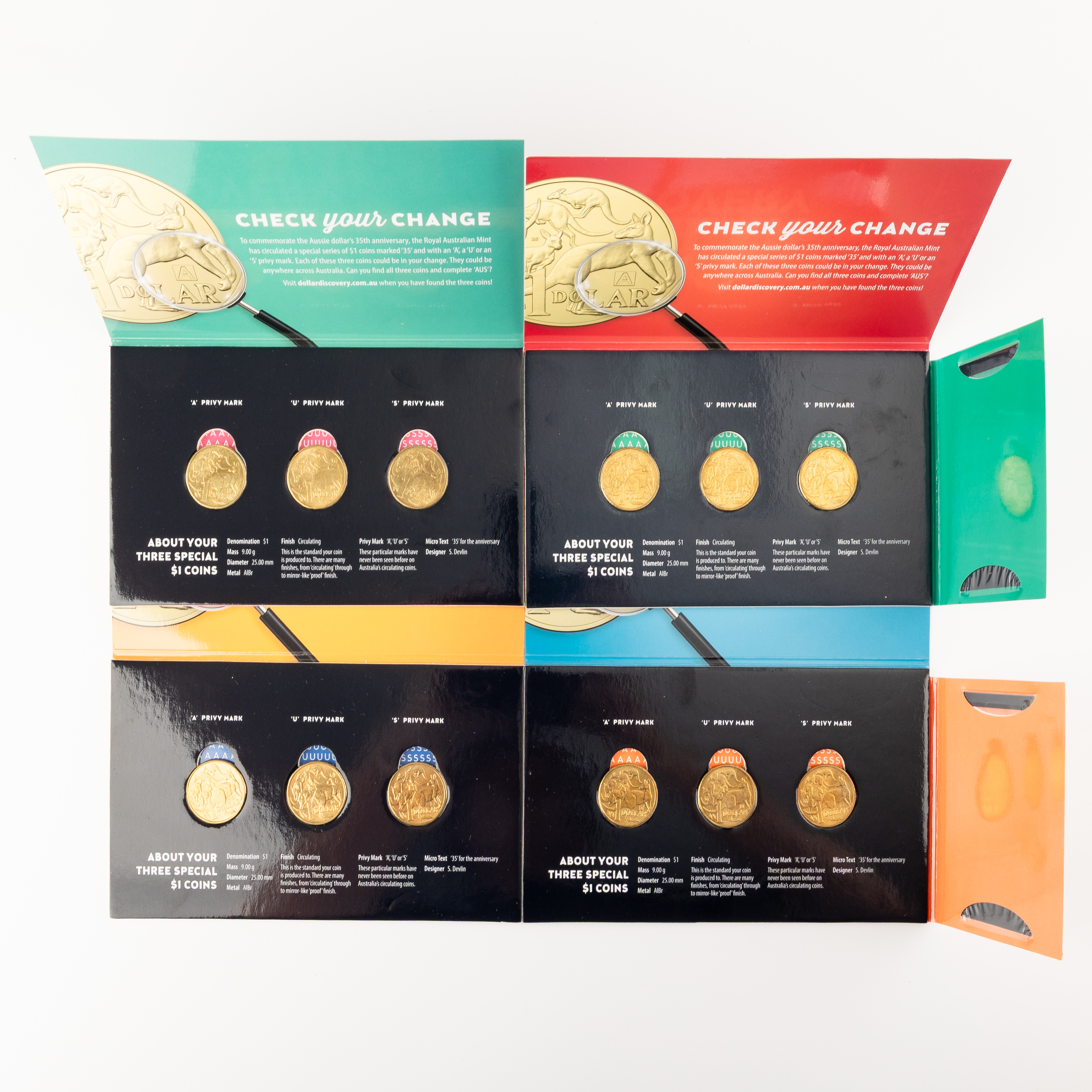 106 · RAM - Dollar Discovery Privy Mark Set, One Dollar, 2019 ,  UNC