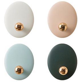 Home Self Adhesive Wall Mounted Storage Hooks Set Of 4 (5x5x0.7cm) White |