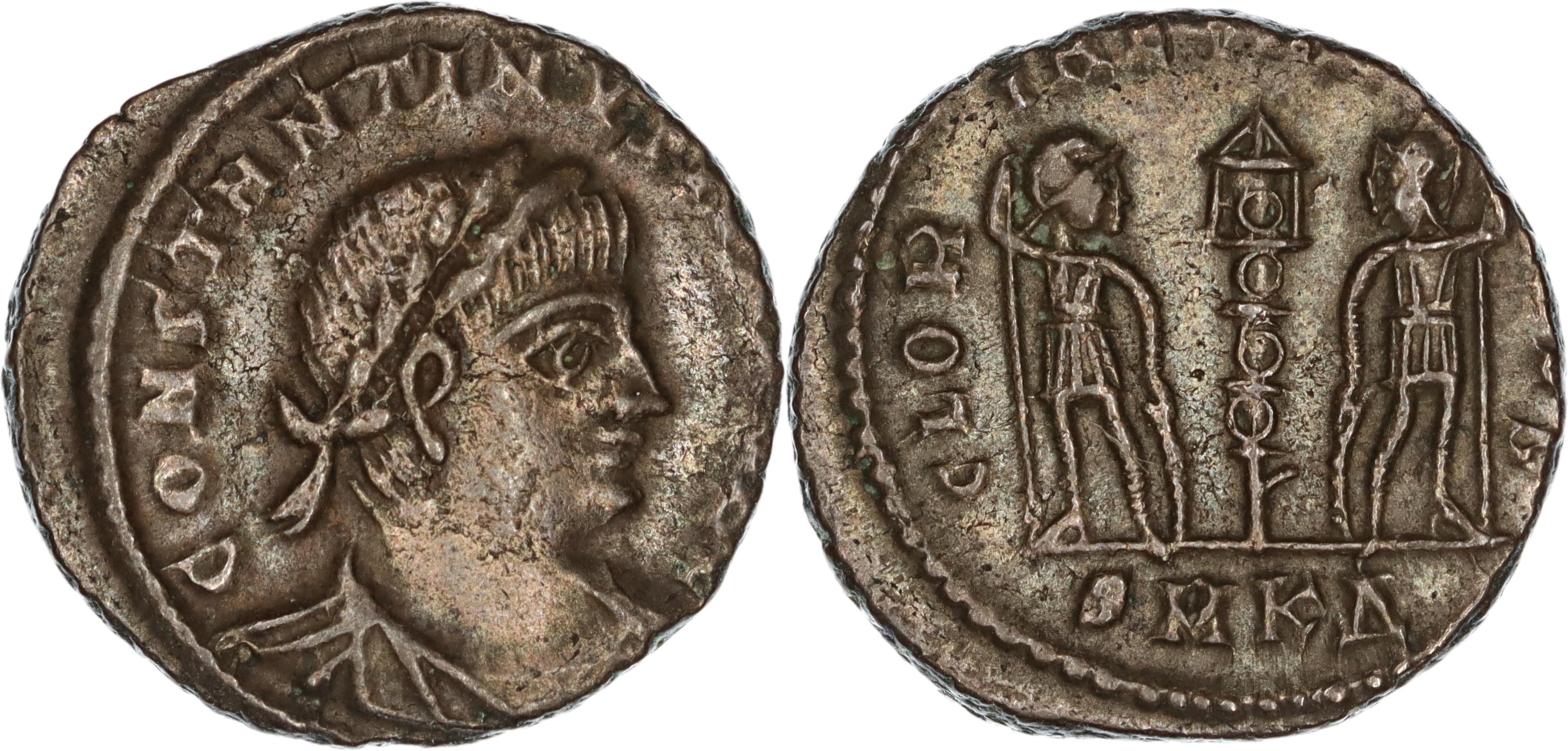 Roman Empire, Constantine I, Æ Follis, 330-335 AD, nVF