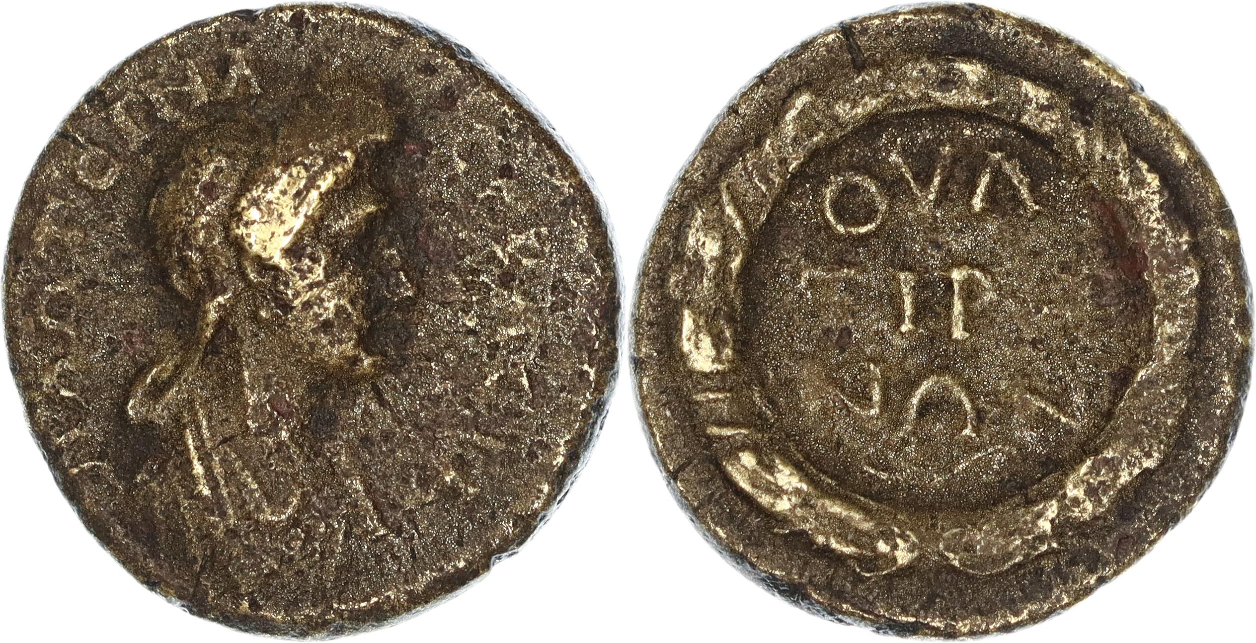 Roman Empire, Plotina, Æ Unit, 105-123 AD, gF