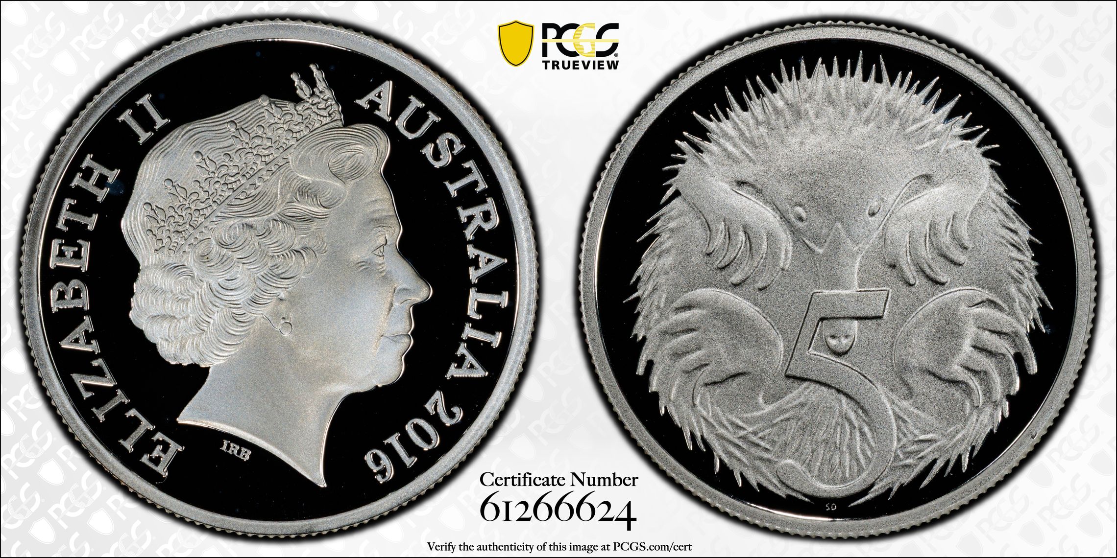 Silver, Five Cent, 2016, PCGS PR69DCAM