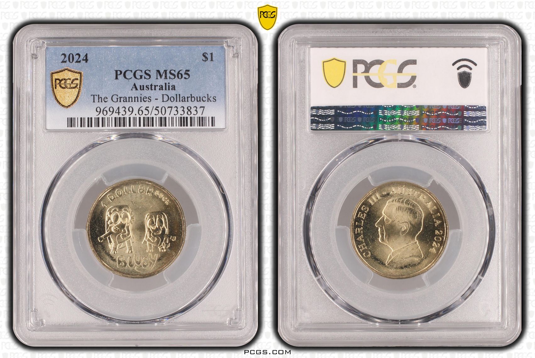 The Grannies - Dollarbucks , One Dollar, 2024, PCGS MS65