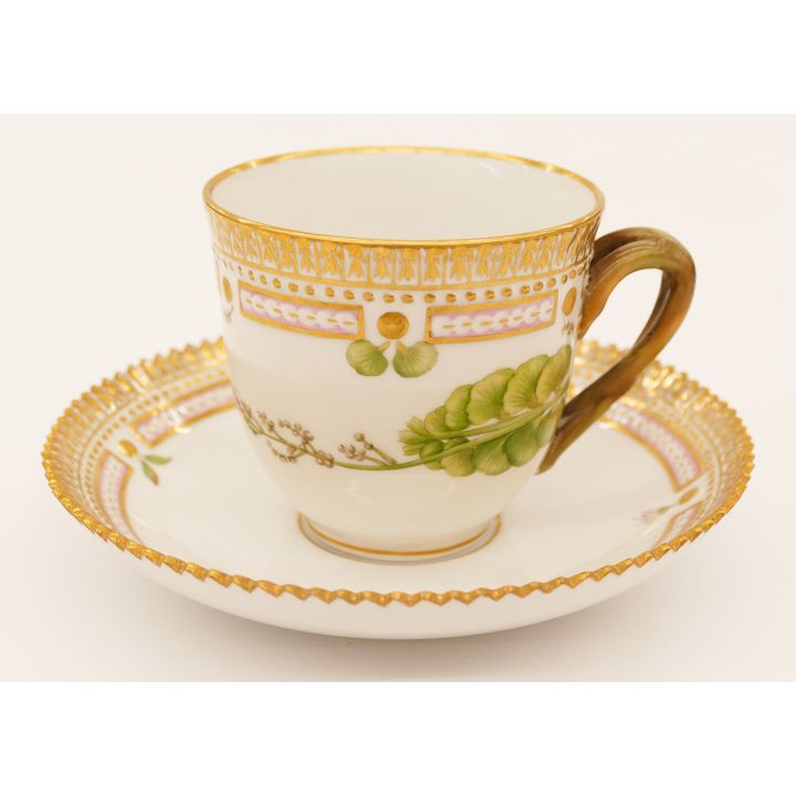 Royal Copenhagen Flora Danica Cup and Saucer