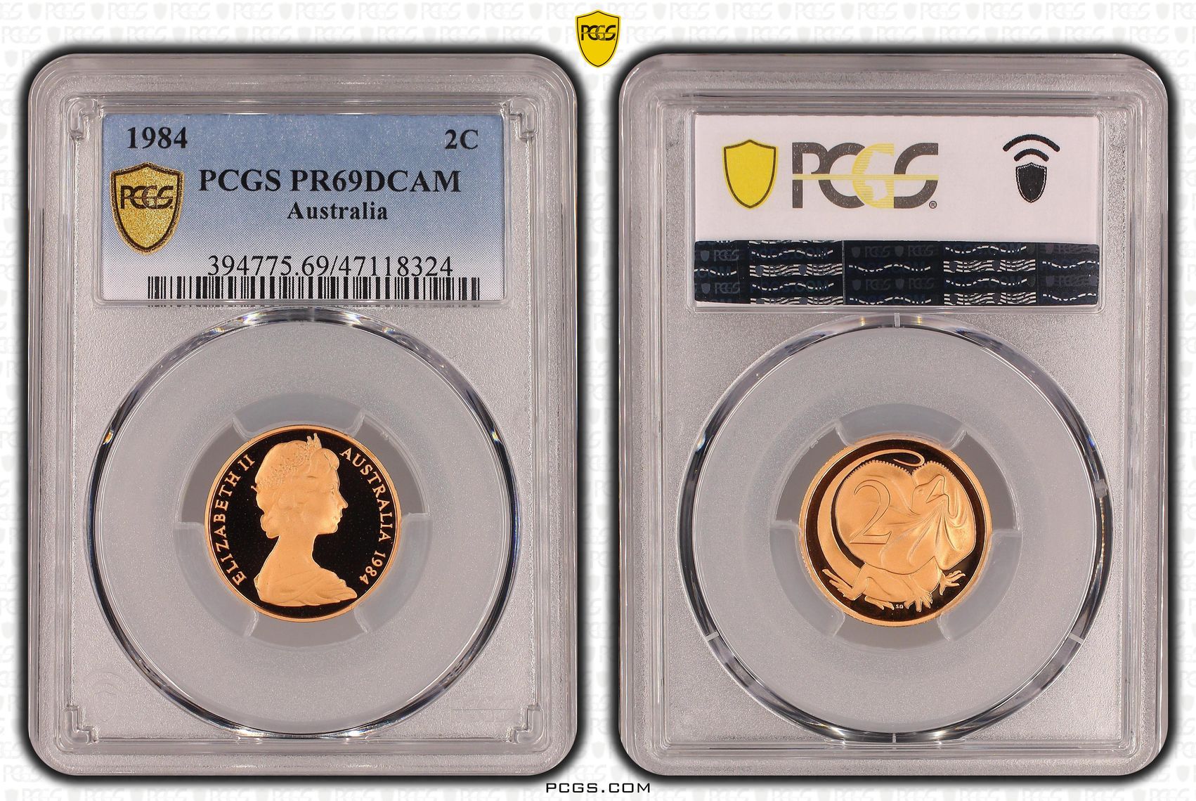 Elizabeth II, Two Cent, 1984, PCGS PR69DCAM