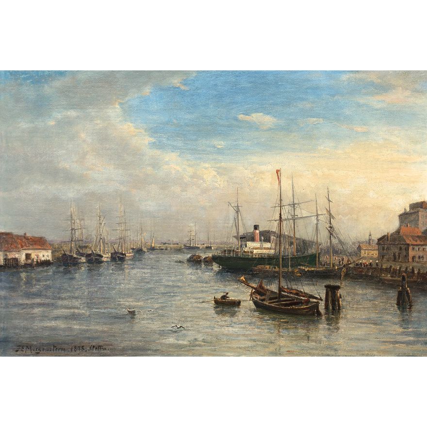 Friedrich Ernst Morgenstern | Port w Szczecinie, 1878