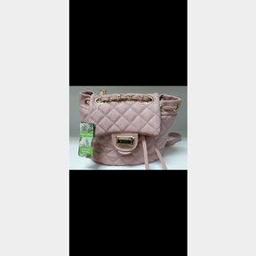 BADGLEY MISCHKA PINK VEGAN LEATHER HANDBAG - 51626/12237