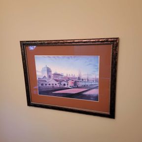 Kansas Artist Michael Boss Santa Fe Warbonnet Country Superchief ATSF Framed Print