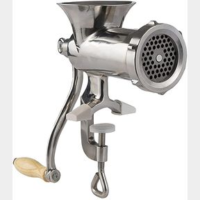 NEW STAINLESS STEEL CLAMP MEAT GRINDER & SAUSAGE STUFFER