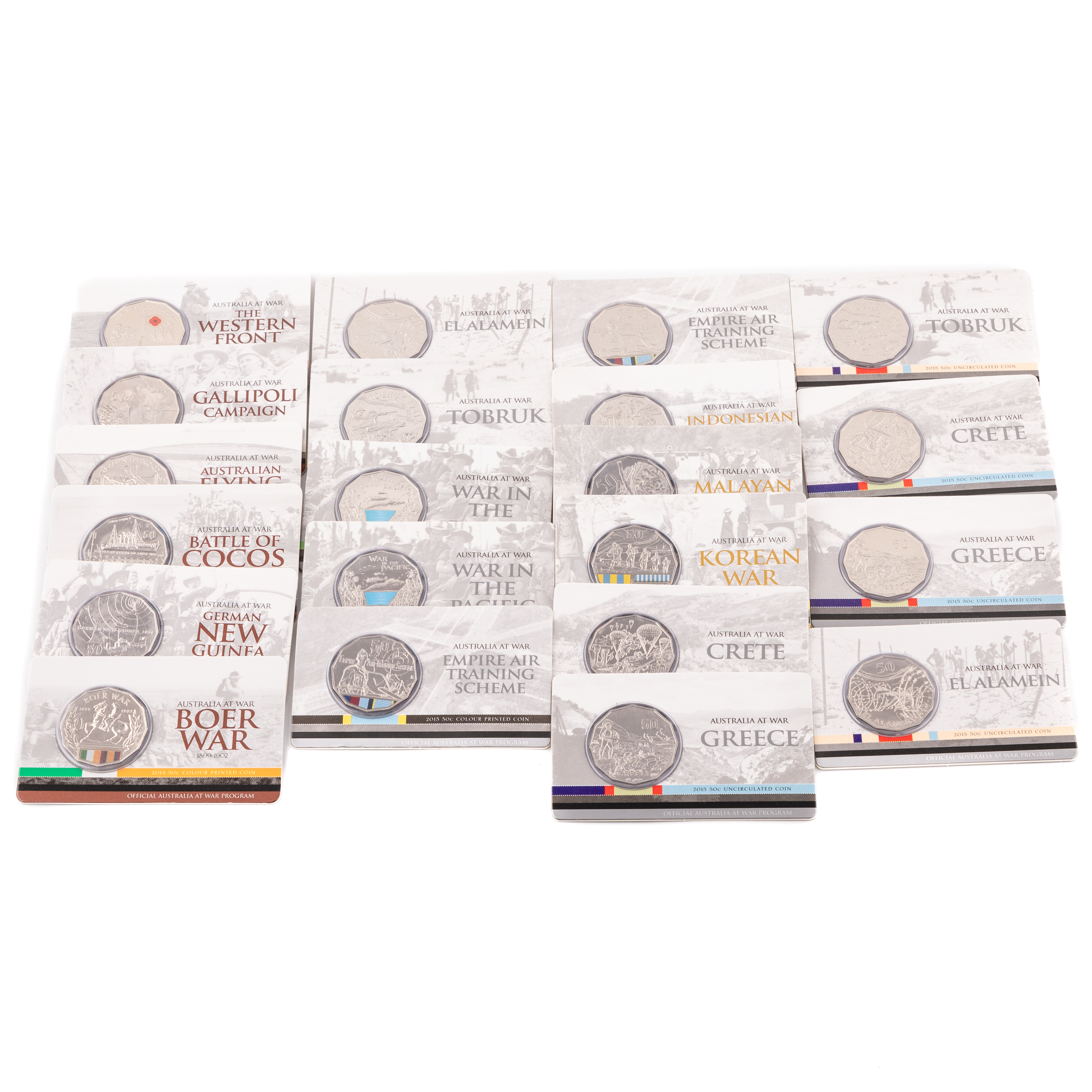 Elizabeth II, Australia at War, Fifty Cents, 2014 - 2016, UNC