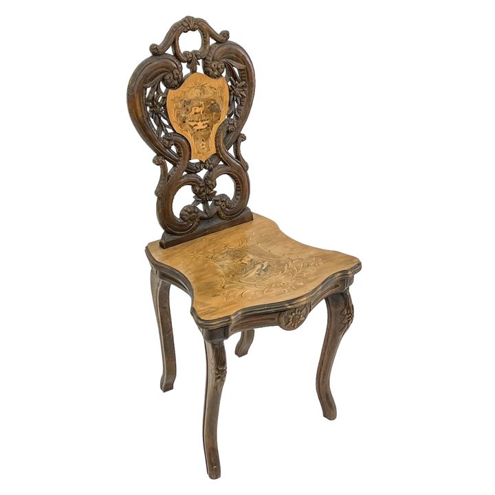 Louis Meichtry Brienz Swiss Music Box Chair