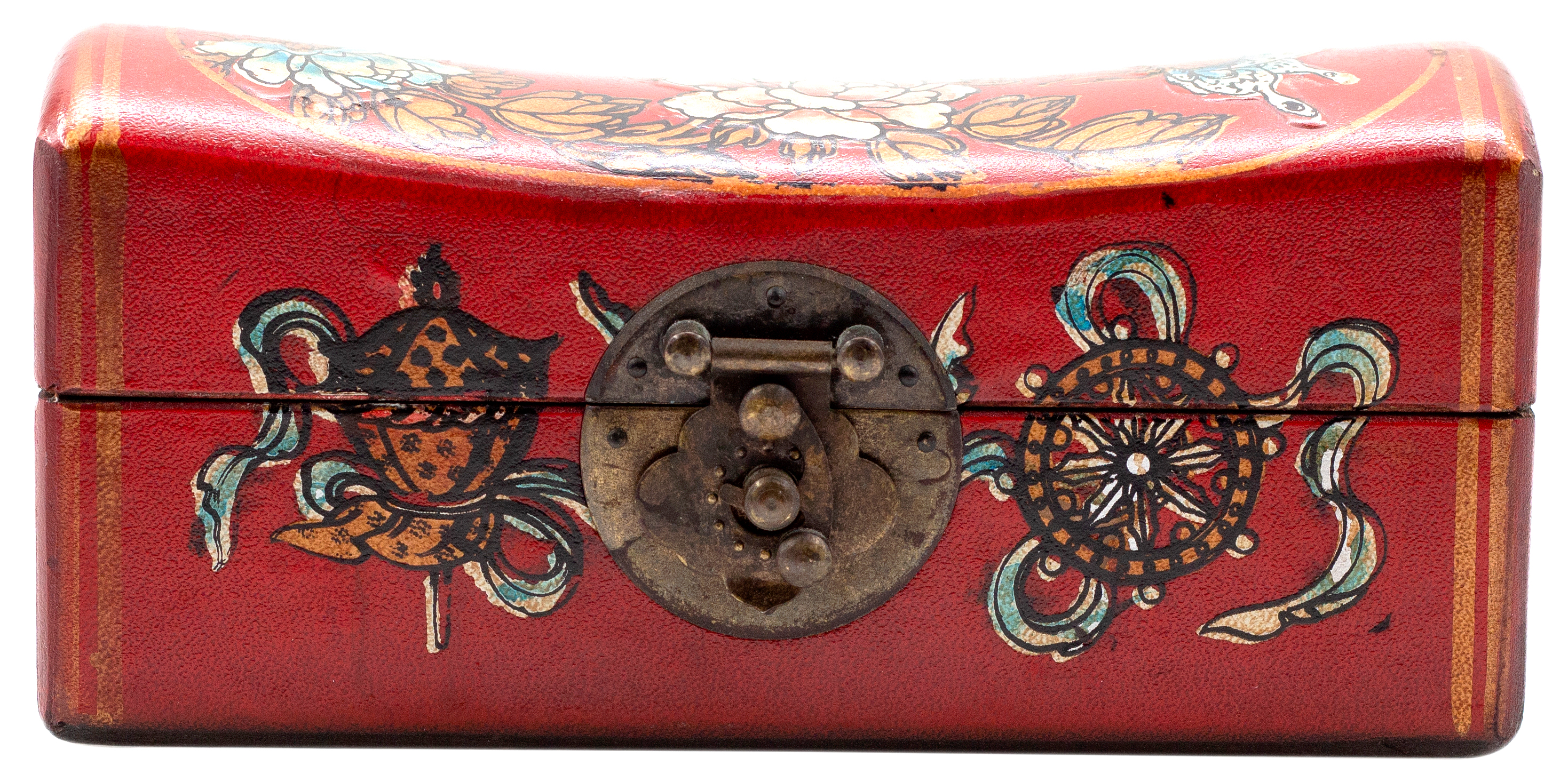 272 · China, Empire, Qing Dynasty, Laquered Pillow Box, c.1910, VGC