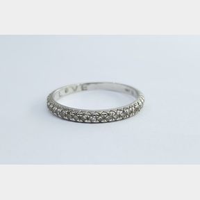 WHITE GOLD ETERNITY RING WITH 24 ROUND BRILLIANT CUT DIAMONDS COLOUR I/J VS/SI - 50692/217