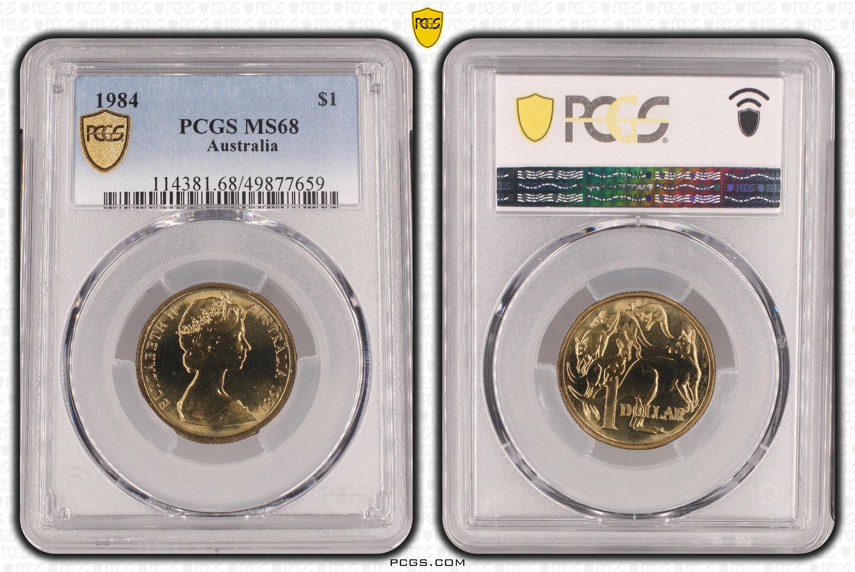 POP 7/0, One Dollar, 1984, PCGS MS68