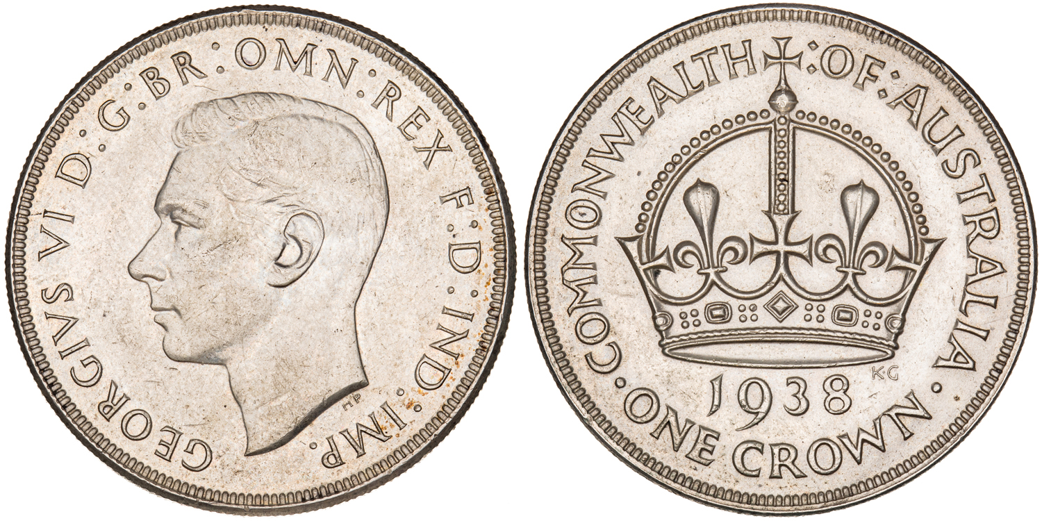George VI, Crown, 1938, gEF