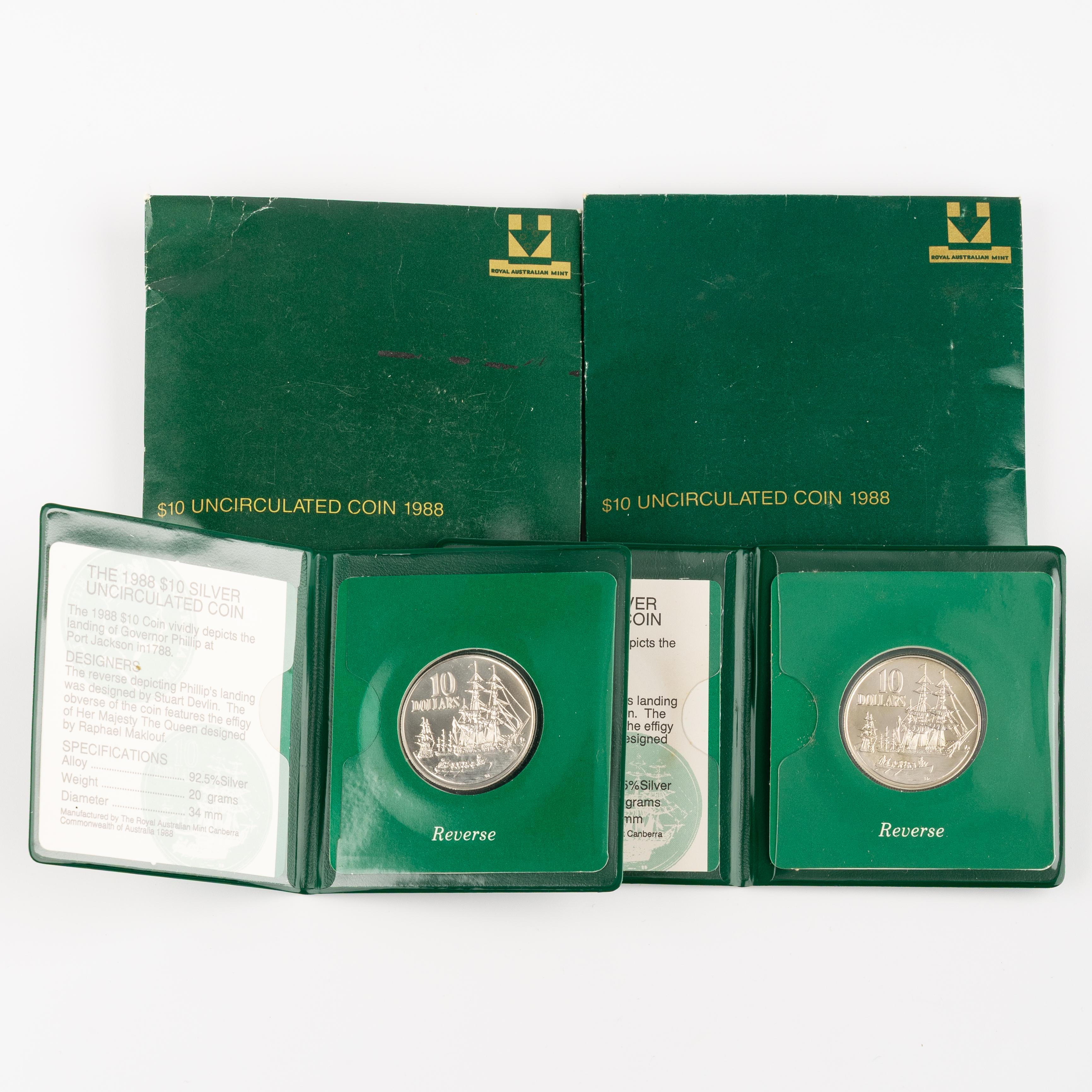 Elizabeth II, Bicentenary, Ten Dollars, 1988, UNC