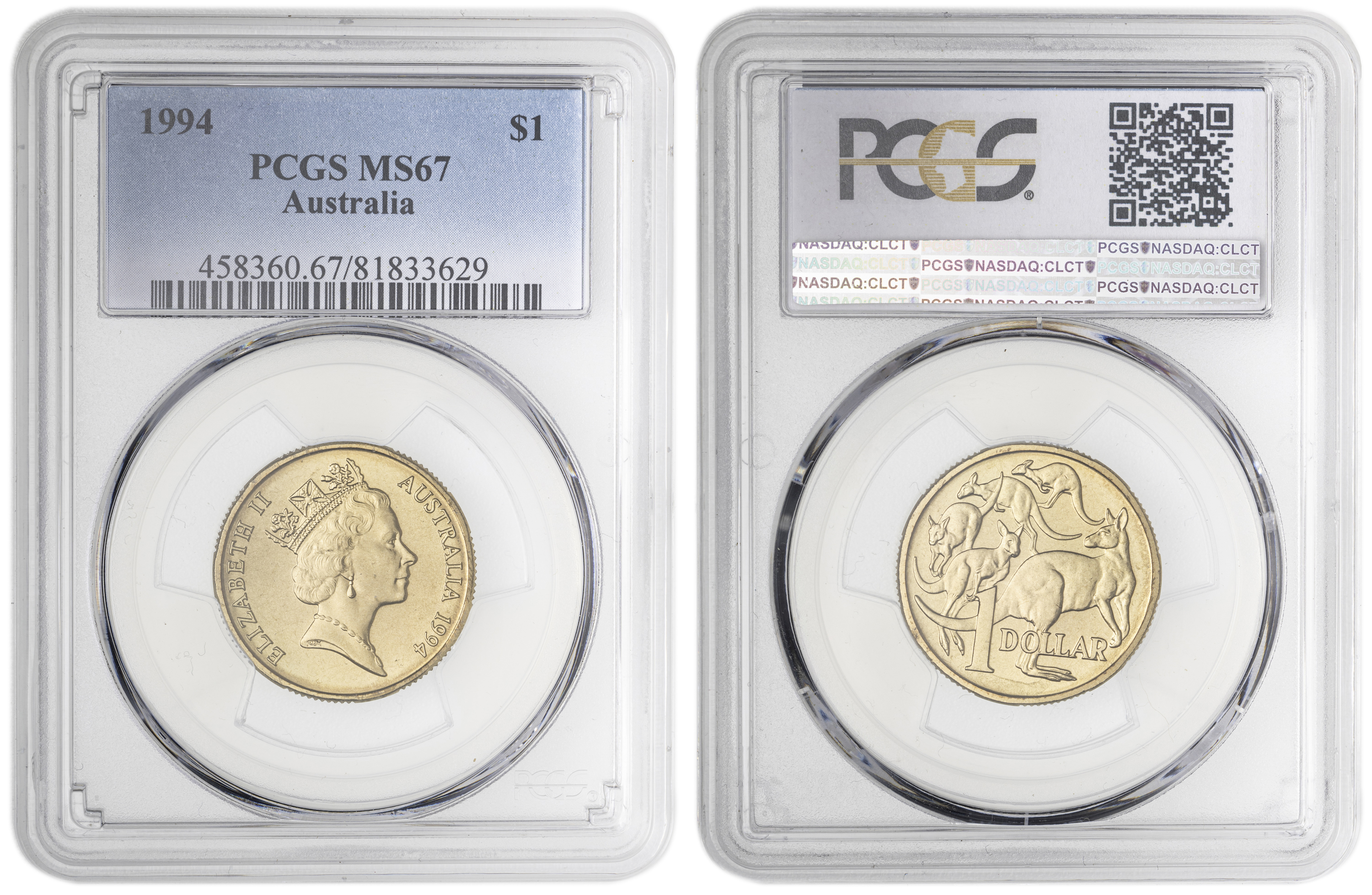 , One Dollar, 1994, PCGS MS67
