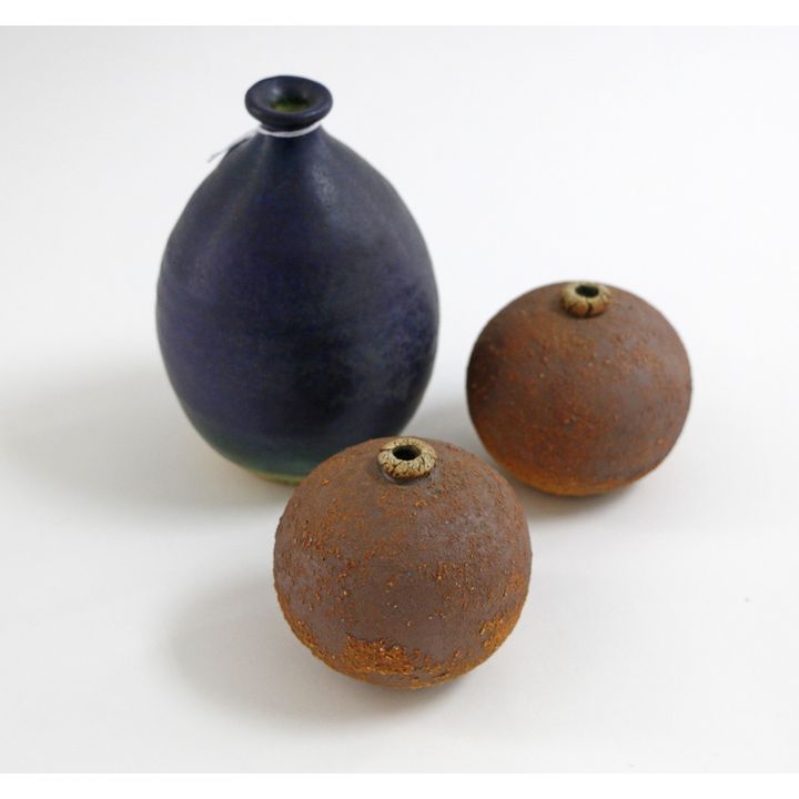 Len Castle, A collection of three small stoneware vases