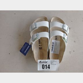 BIRKENSTOCK UNISEX ARIZONA WHITE BIRKO-FLOR N - WHITE - UNISEX EU 39 - NARROW FIT