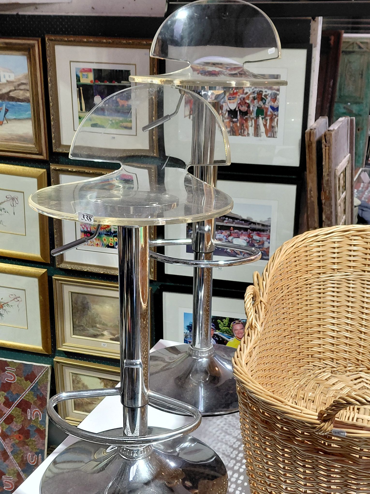 338 · PAIR OF BARSTOOLS