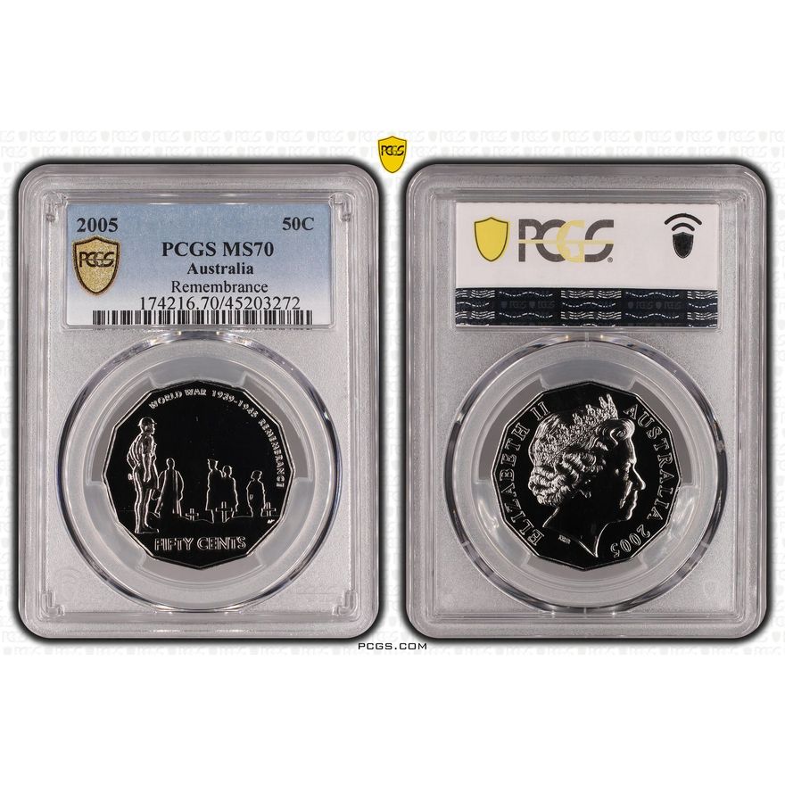 Remembrance, POP 6/0, Fifty Cent, 2005, PCGS MS70