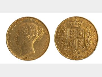 1842 YOUNG HEAD SHIELD SOVEREIGN