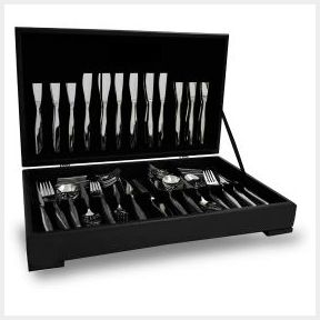 Eetrite Canteen Cutlery Set With Steak Knives Cake Forks Newport 112pc |